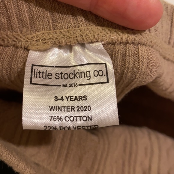 LITTLE STOCKING CO Cable Knit Tights - Picture 3 of 3